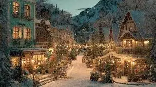 Charming Street Coffee Corner ❄ Smooth Winter Jazz Instrumental Music for Good Mood, Relax