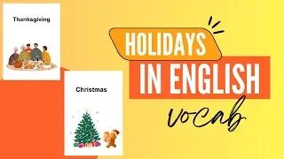 Learn Vocabulary For Public Holidays & Festivals In English | For Kids & Adults | Easy English