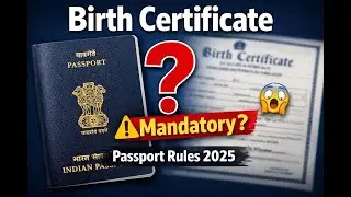 Is Birth Certificate Mandatory for Passport in India? | New Rules Explained (2025 Update)