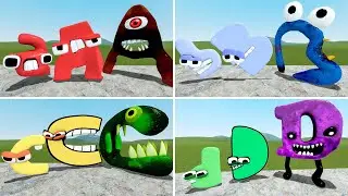 BABY vs NORMAL vs CURSED ALPHABET LORE FAMILY?!! - Gmod