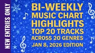 Music Charts-New Entries - Jan 8, 2026 - 20 global genres