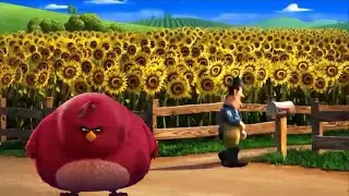 angry bird finds mail man
