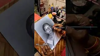best Restoration photo portrait pencil sketch artist in Bengaluru India sketch art work making video