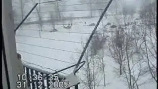 Śnieżyca,jakiej w Łowiczu jeszcze nie było 31 12 2005.
