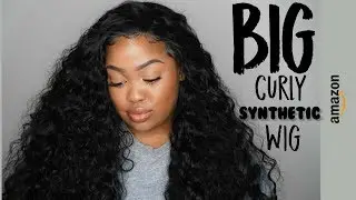 $36 BIG Curly Amazon Wig | My Biggest Hair Yet!!