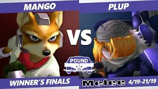 Pound 2019 SSBM - C9 Mango (Fox) VS PG Plup (Sheik) Smash Melee Winner's Finals