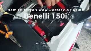 How to Install New Battery in BENELLI 150i|ALH 12V 6.5A Battery for #benelli | #pakistan Vlog#151