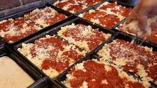 American Food   DETROIT STYLE PEPPERONI PIZZA Lions & Tigers & Squares NYC