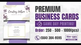 Business Cards at Gentilly Mail and copy center