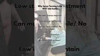 Why spray tanning is the BEST side hustle #beautybusiness #shorts #spraytanbusiness  #spraytanartist