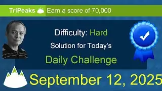 Microsoft Solitaire Collection: TriPeaks - Hard - September 12, 2025