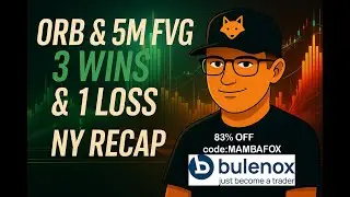NY Recap | 3 Wins 1 Loss | ORB & 5M FVG Scalping ES & NQ (August 27)