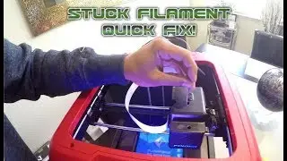 Unclogging 3D Printer Flashforge Finder - EASY!