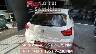 Seat Ibiza 1.0 TSI RSA Stage1 135hp - 230NM | Stock: 95hp - 175 NM | 50-150 km/h Acceleration GPS