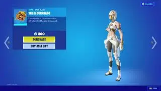 Fortnite Double Agent Hush trying on The El Durrrado back bling