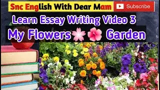 essay, my flowers garden,essay writing