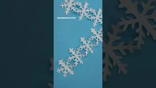 Snowflake paper chain ❄️ #shorts #snowflake #papercrafts