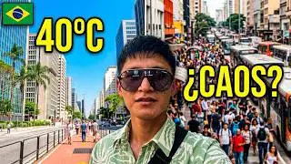 Asi es la ciudad mas GRANDE de Brazil , SAO PAULO l PRIMERA vez en BRAZIL l de LIMA a SAO PAOLO