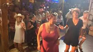 Line dancing at  Berkshire HorseWorks, Inc. fourth annual Filly Frolic.