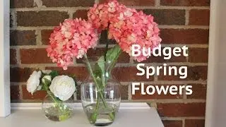 CHEAP DECOR IDEA: Acrylic Water Flower Arrangement