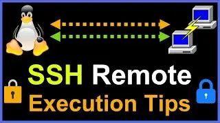Linux SSH Remote Execution Tips #linuxtips #SSH #SSHD