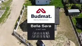Blachodach&oacute;wka modułowa Bella Sara D-Matt 9005. Zobacz prezentację z drona