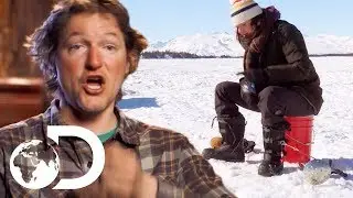 Finding The Best Ice Fishing Spot On A Frozen Alaskan Lake | Alaska: The Last Frontier