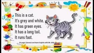 5 line about Animal #cow #rabbit #cat #elephant #giraffe  #bear #5linesabouthouse #5linesabouthome
