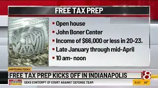 Free tax prep kicks off in Indianapolis