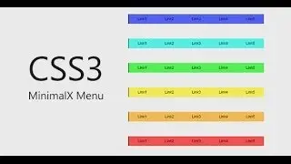 PRODUCTS - CSS3 MinimalX Menu