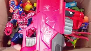Marvel Spider-Man series unbox,popular Spider-Man action dolls,Spider-Man popular electric toy gun