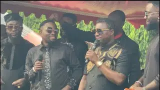 Brother Sammy sings with Prophet Ebenezer at his sister’s one week observation 