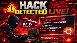 Real Kali Linux ATTACK RealTime Intrusion Detection System (IDS)