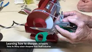 Scissor sharpening training with Wolff Industries