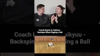 Volleyball Coach Reacts to Haikyuu - Backspin When Digging a Ball #anime #haikyuu #volleyball
