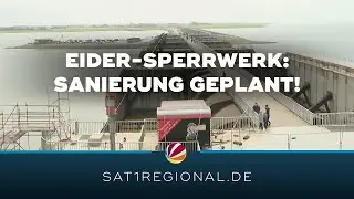 Marodes Eider-Sperrwerk bei T&ouml;nning: Aufwendige Sanierungsarbeiten und Neubau in Planung