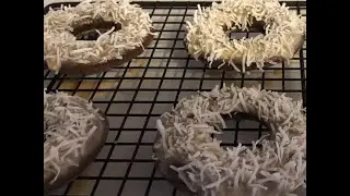 Chocolate Donuts With Maple Glaze And Coconut diy
