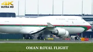 Oman Royal Flight Boeing 747-430 | Sultan of Oman state visit | AMS/EHAM