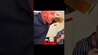 He drank beer using his nose 😳 #shorts #viral #weirdtalent #donttrythis #crazy