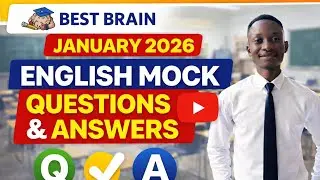 🎓 Best Brain – January 2026 English Mock Questions & Answers 📘✍️