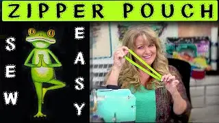 How To Sew A Zipper Pouch Using Themed Fabric