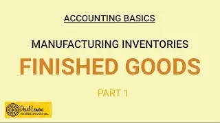 Finished Goods Inventory (Part 1)