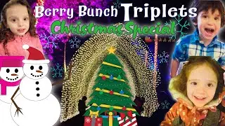 🎄Berry Bunch Triplets Christmas Special: Holiday Lights, Crafts ✂️, Learning Games & Xmas Morning 🎁