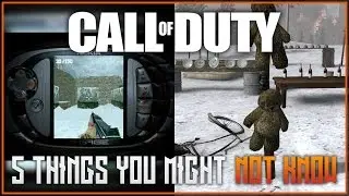 5 THINGS YOU MAY NOT HAVE KNOWN ABOUT COD - 5 Interesting Facts About Call of Duty!