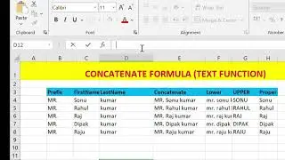 Concatenate Function || Excel tips and tricks to all types of excel related video|#ytshorts #ytshort