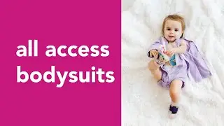 Long-Sleeve All-Access Bodysuit | Preemie to 4T  G-Tube, Catheter, NICU/PICU, Port-friendly Adaptive