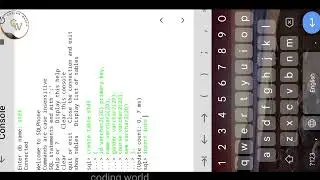 😱How to execute DBMS program in mobile|| database