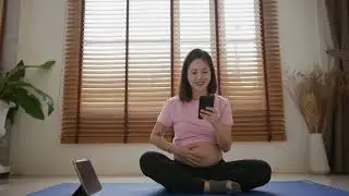 Sweet daughter with Amazing mother (yoga at home )  new tannic meditation