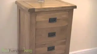 Cotswold Rustic Solid Oak 5 Drawer Tallboy