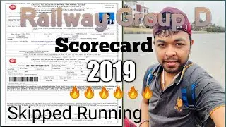 My Railway Group D  Scorecard 2019(Exam held in 2022) #rrc #rrcgroupd #shorts #youtubeshorts